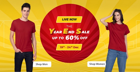 India Desire : Bewakoof The Year End Sale: Get Upto 60% Off Between 19th December To 24th December 2020
